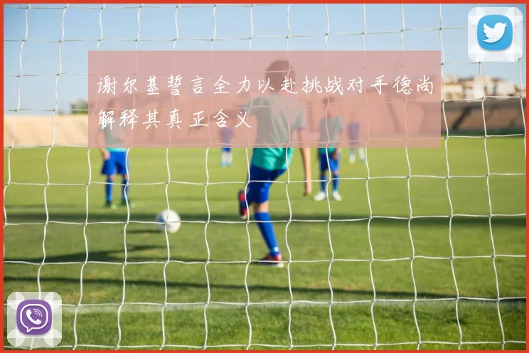 谢尔基誓言全力以赴挑战对手德尚解释其真正含义